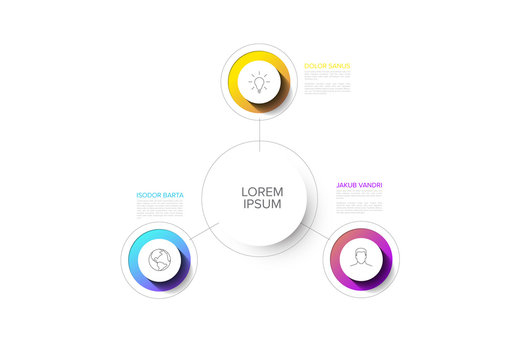 Simple Infographic Layout with Three Elements