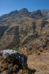 Fototapeta na wymiar The Andes Peru South America. Mountains.