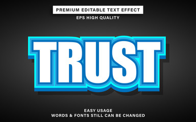 trust text effect