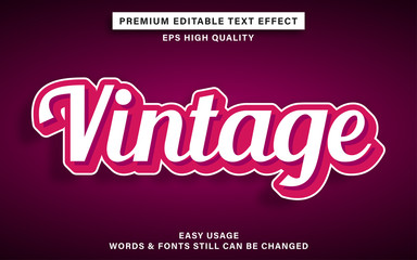 vintage text effect