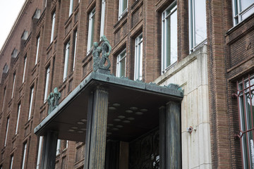 Naklejka premium Rotterdam historical buildings and cityscape