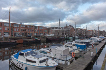 Rotterdam historical buildings and cityscape