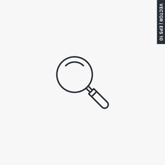 Search, linear style sign for mobile concept and web design