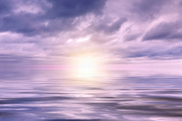 Naklejka na ściany i meble Wolken, Sonne und Meer, Hintergrund