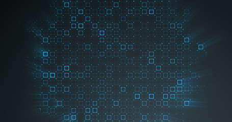 Abstract grid shape landscape background. 3D rendering