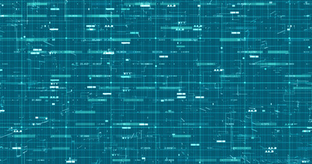 Abstract digital network data background, 3D rendering
