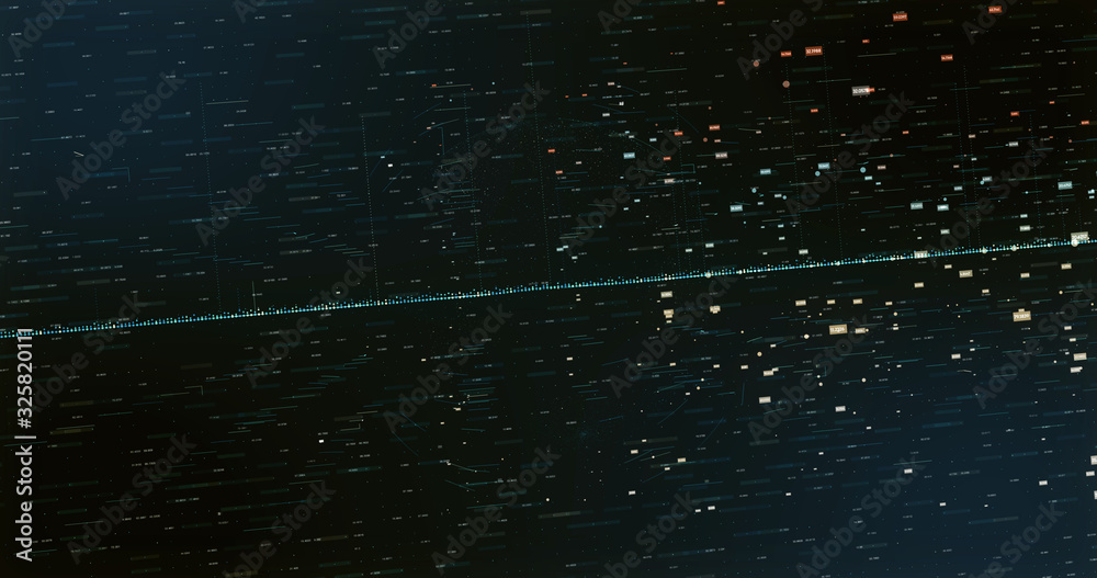 Canvas Prints digital space world 3d data earth background