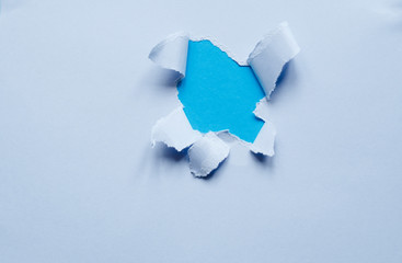 Hole in the nepal color paper. Abstract conceptual background