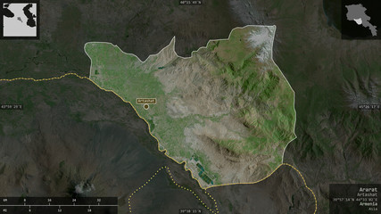 Ararat, Armenia - composition. Satellite