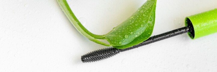 Organic mascara brush, alternative  healthy makeup product