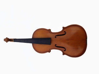   Violin blank isolated on white background