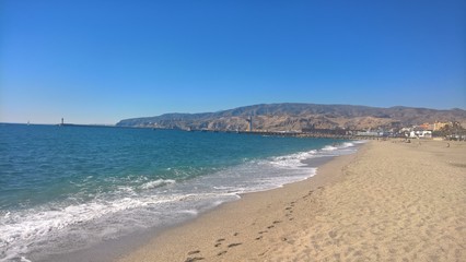 Playa. Almería. España.