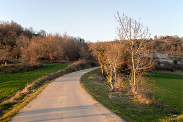road in the countryside