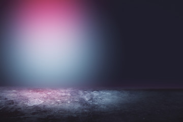 Obraz premium Empty illuminated colored background.