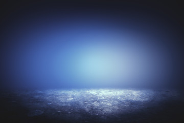 Fototapeta premium Abstract blue background with spotlight