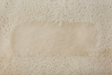  white faux fur texture close up