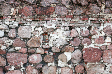 texture of old brick and stone wall wallpaper