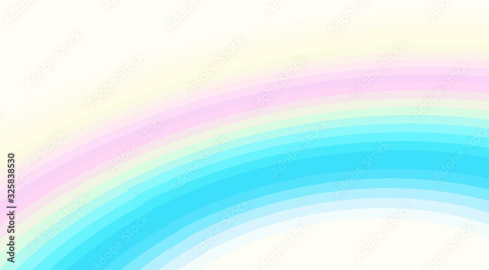 Poster Holographic spectrum background with striped arc. Vector graphics