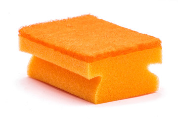 orange dishwasher sponge 