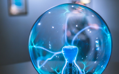 Sparkling Light In Electrostatic Magic Ball