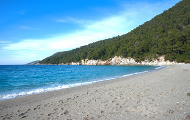 Kastani beach . Skopelos island . Sporades , Greece Beutiful beaches .