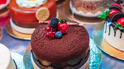 Delicious Fruit Chocolate Cake