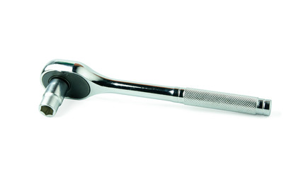 Socket spanner wrenches isolated on white background with clupping path