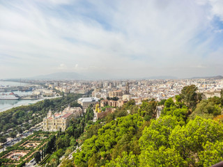 Malaga, Andalusien, Spanien - Altstadt und Sehenswürdigkeiten - Panorama