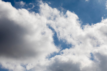 clouds in a blue sky