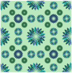 Seamless floral abstract pattern. Vector