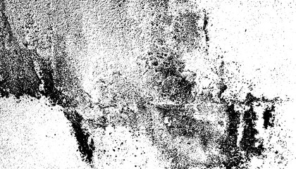 Distressed detailed overlay texture of rough surface, cracked wall, stone and old paint. Grunge horizontal background. One color graphic resource.