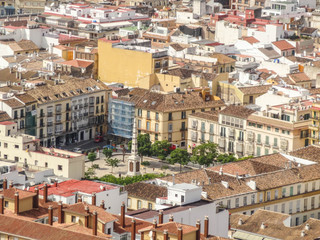 Fototapeta na wymiar Malaga, Andalusien, Spanien - Altstadt und Sehenswürdigkeiten - Panorama
