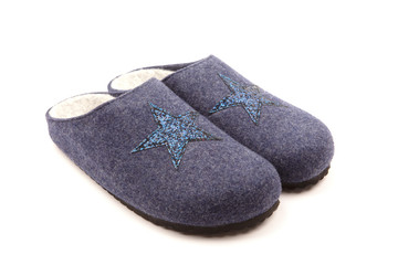 Blue Slippers