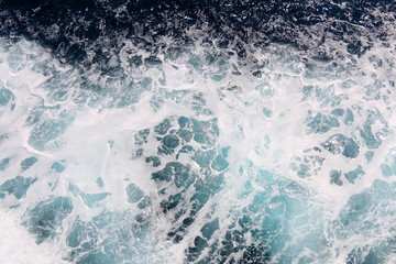 Fototapeta premium Sea foam texture, top view.