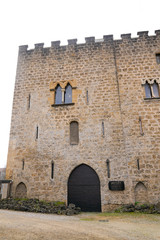 Fototapeta na wymiar Mont-de-Marsan ancient medieval castle keep in landes france