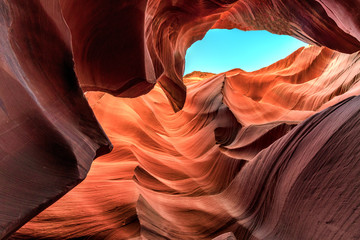 Antelope slot canyon, abstract background