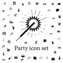 cake with a candle icon. party icons universal set for web and mobile
