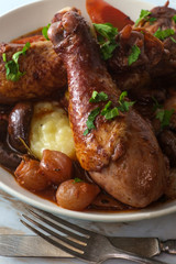 French Coq Au Vin Chicken