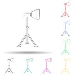 light for photography multi color style icon. Simple glyph, flat vector of photo icons for ui and ux, website or mobile application