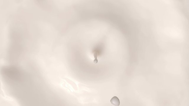 falling drop of milk