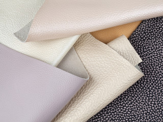 Natural leather textures samples