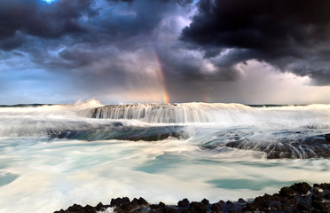 Tamarama Beach at sunset, Sydney Australia