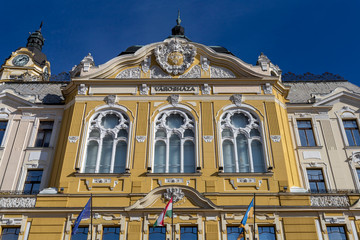 Pecs Town Hall or the County Hall of Baranya in Pecs