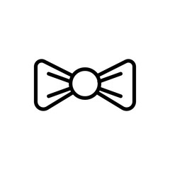 ribbon bow tie line style icon