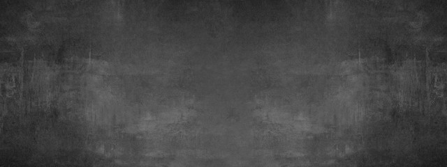 Obraz na płótnie Canvas black stone concrete texture background anthracite panorama banner long 