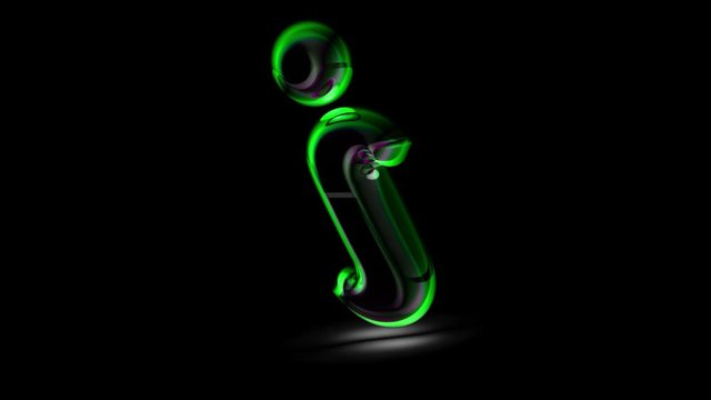 Internet icon in black background. Looping footage. 3D Illustration.