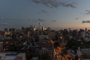 new york at sunset