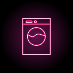 Washer icon. Simple thin line, outline vector of bathroom icons for ui and ux, website or mobile application