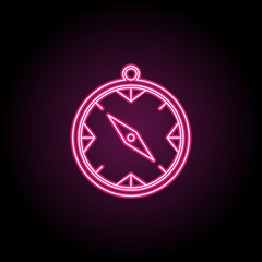 Fototapeta premium Compass icon. Simple thin line, outline vector of camping icons for ui and ux, website or mobile application