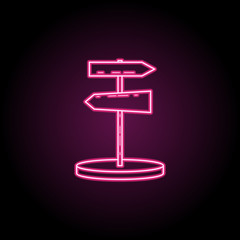 Guide sign icon. Simple thin line, outline vector of camping icons for ui and ux, website or mobile application